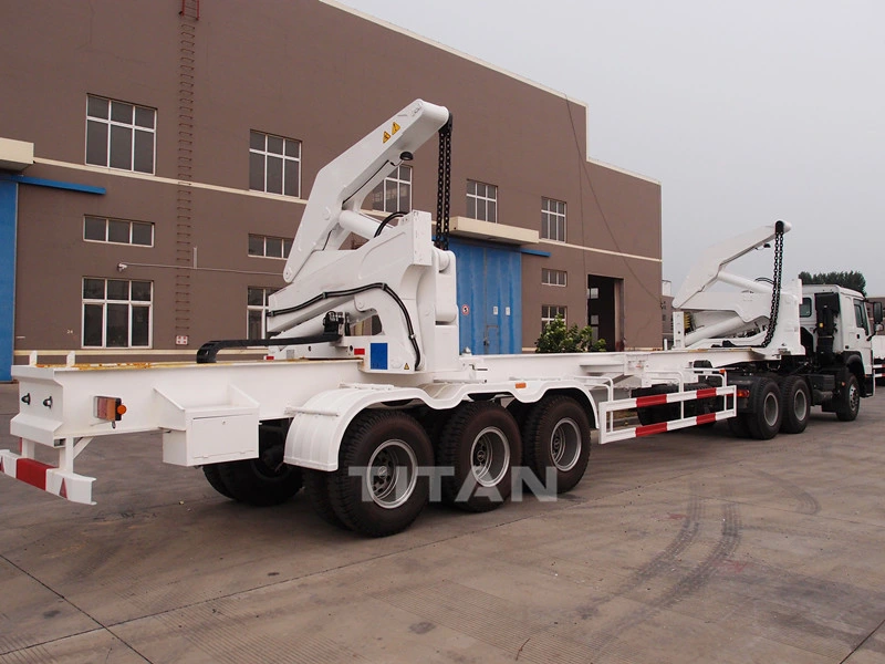 40FT Self Side Loader Container Trailer Sideloaders Self Loading Shipping Container Trailer Self Loader for Sale