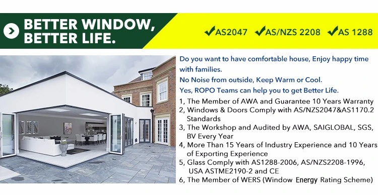 Australian Passive House Window German Veka MD82 Profile Windows for Passive House