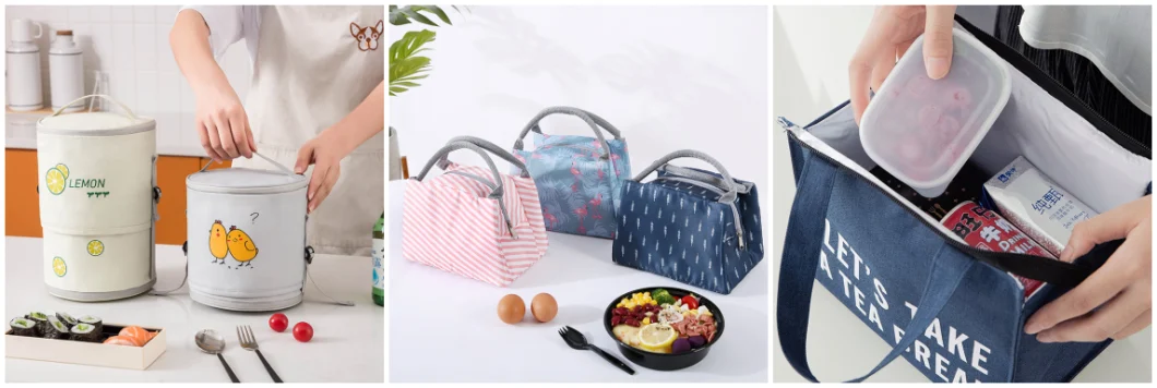 School Office Travel Portable Picnic Bento Box Lunch Cooler Bag