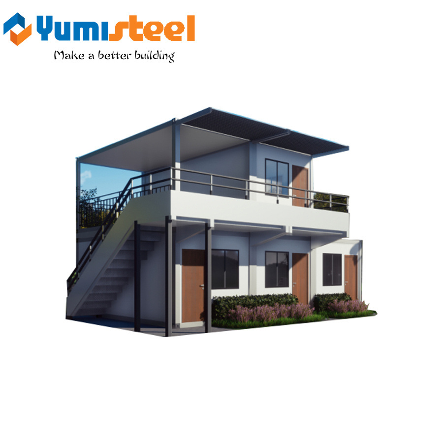 Two Story Modern Pre Fabricated Contemporary Container Homes for Buildings