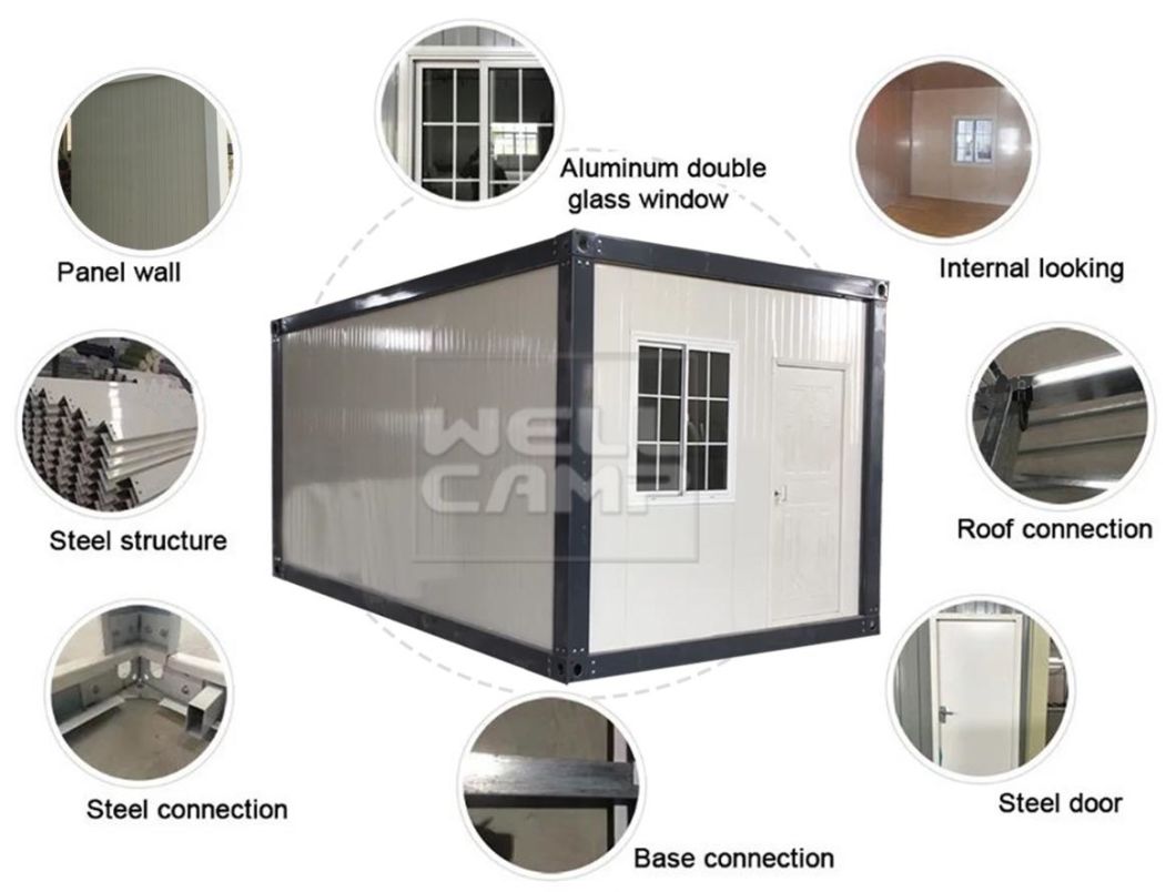 Prefabricated Modular Detachable Container House Durable Mobile Detachable Cheap Container Office