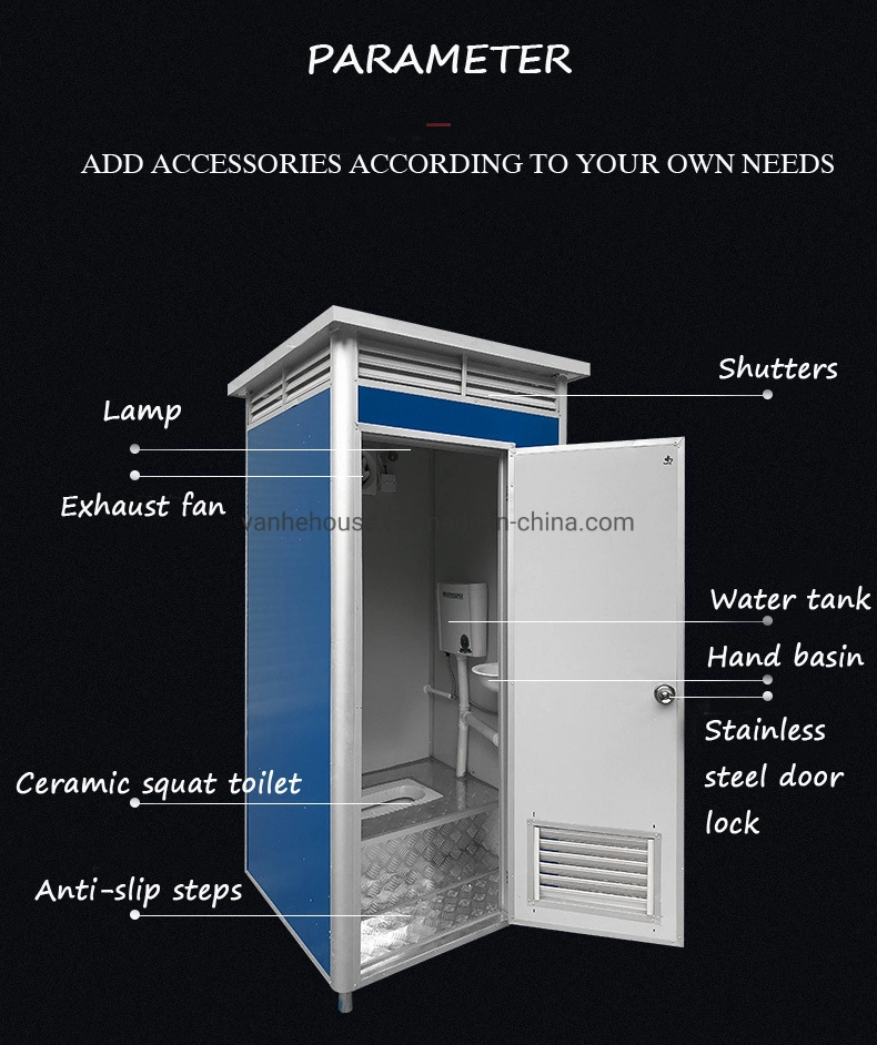 Luxury Mobile Movable Portable Toilet Cabin Manufacturer