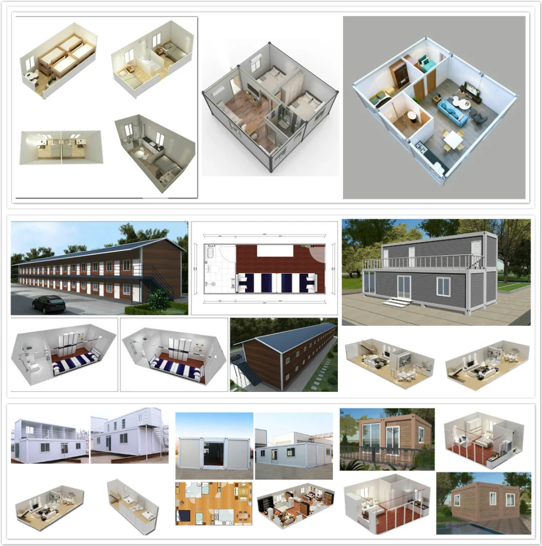 Movable Prefabricated Prefab Shipping Container Homes Tiny Villa Prefabricated Container House