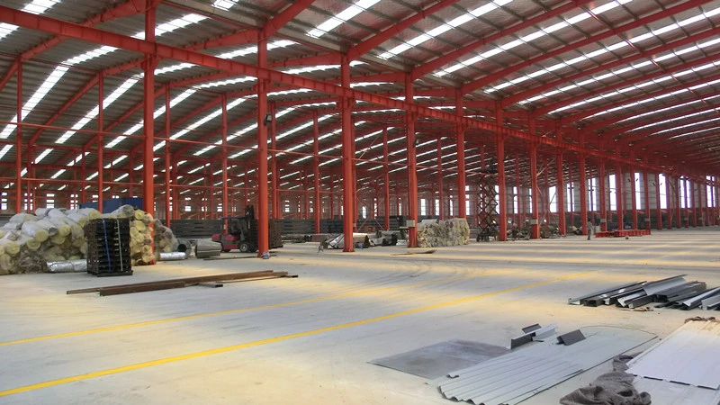 Metal Light Steel Structural Portal Frame Warehouse Building
