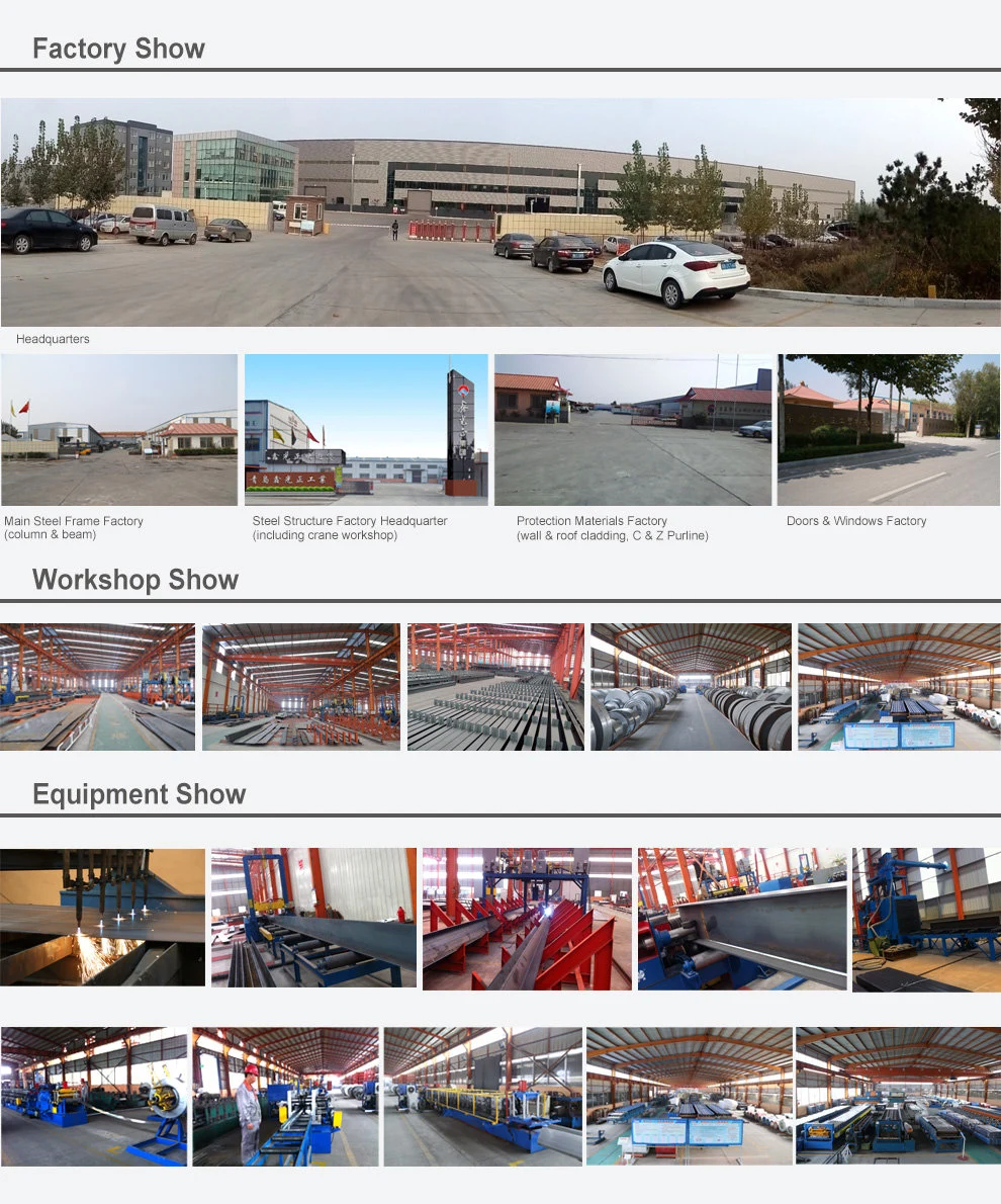 Metal Steel Structure Workshop/Workshop/Office/Poutry Shed