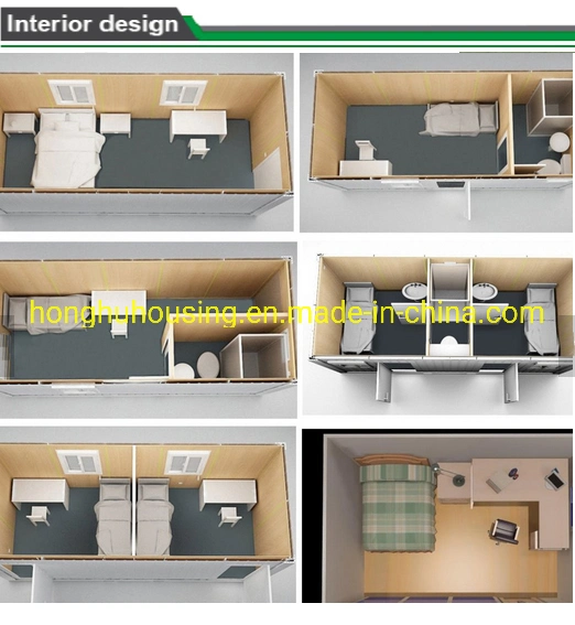 Two-Story 20/40FT Luxury Modular Prefab Steel Modern Portable Luxury Prefabricated Villa Container House Building