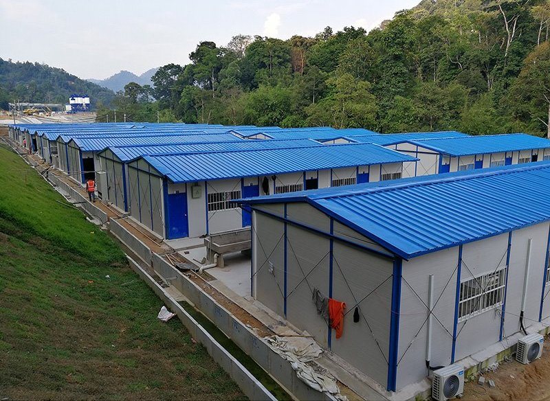 EPS Prefabricated House with Portable Toilet Cheap Price Light House Construction Prefab House, Building