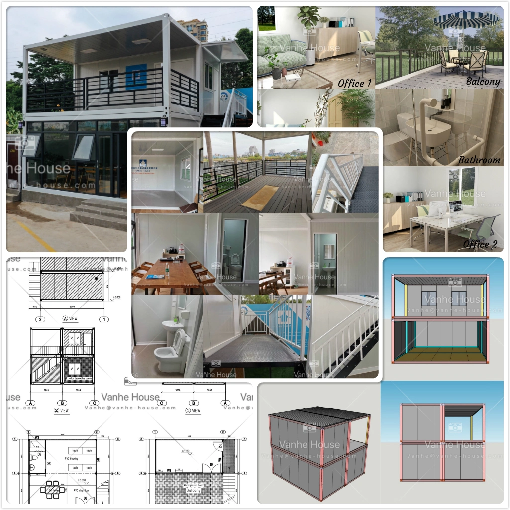Customized Design Luxury Module Prefabricated Container Hotel Project 20FT Building Sandwich Panel Living Container Houses