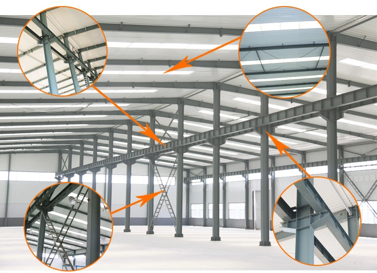 Industrial Hall Steel Structure Prefab Metal Warehouse