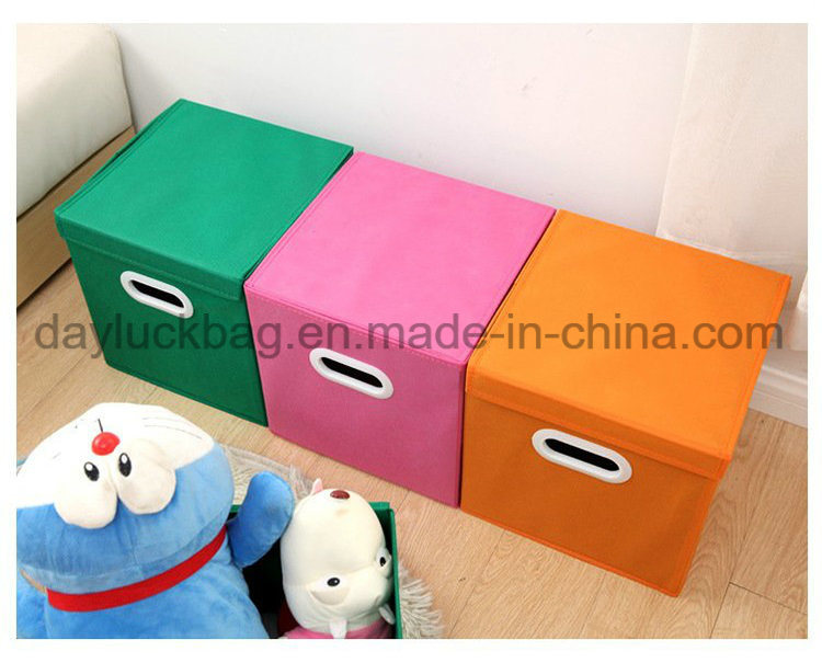 Non Woven Fabric Covered Decorative Living Box Home Clothes Storage Box