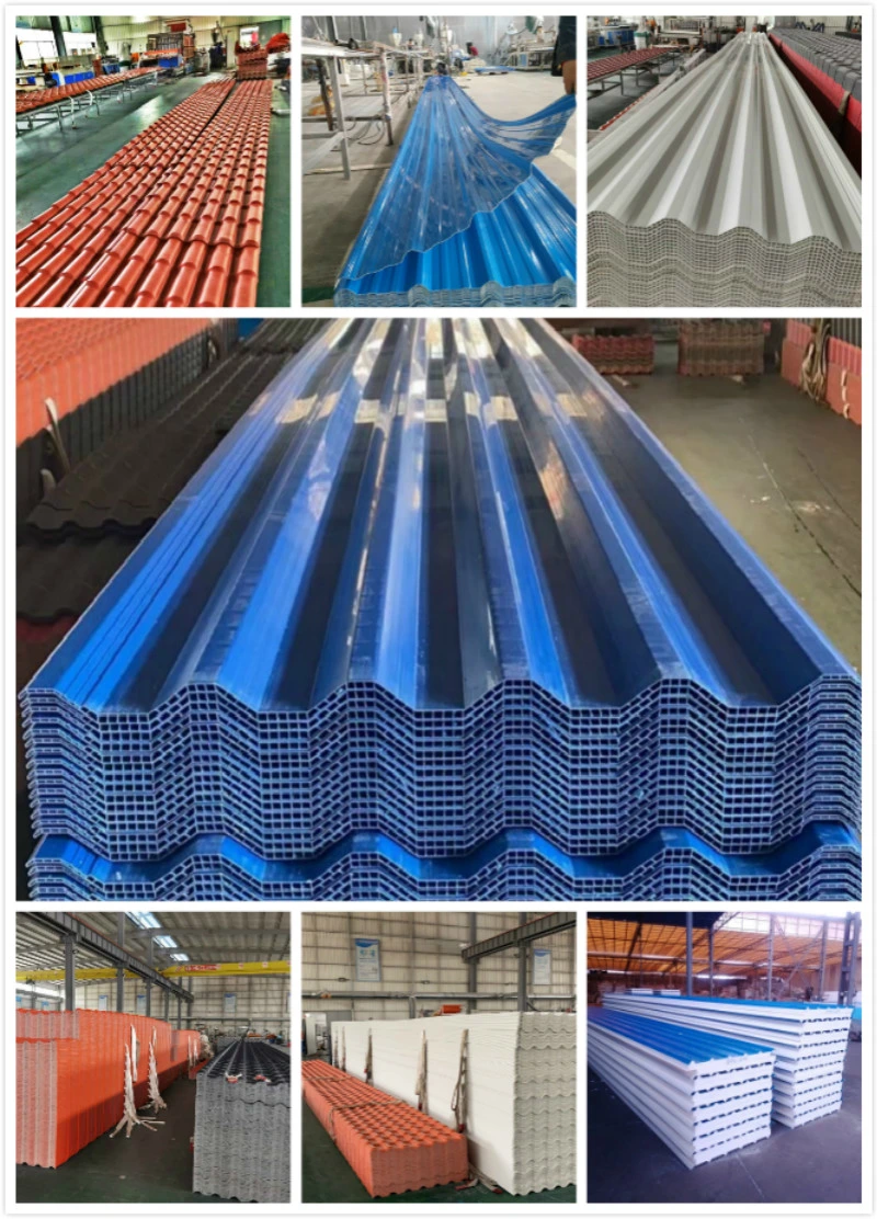 Hot Sale 2.0mm Blue Color PVC Roofing Sheets Insulated Roof Panels