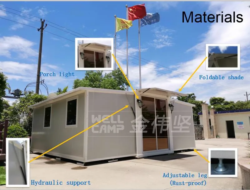 Prefab Portable Wooden Mobile Steel Structure Building Modular Tiny Prefabricated Office Home Shipping Container House