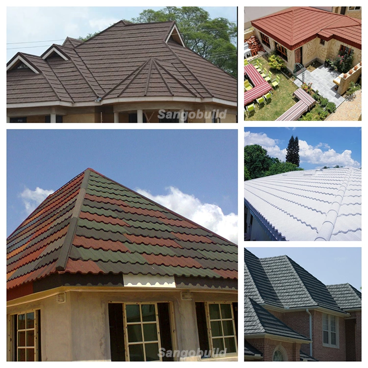 Building Roof Materials Classcial Tile Aluminum Residential Metal Roofing Stone