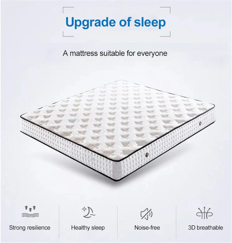 8 Inch Home Farmhouse 0.9*2.0m Bed Mattress 3e Coconut Fiber Innerspring Hybrid Relatively Hard