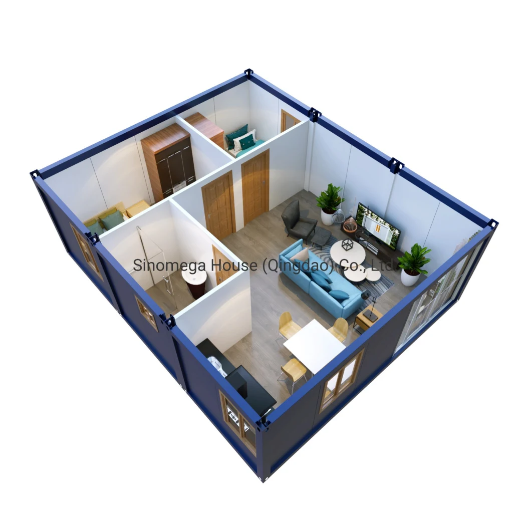 Prefabricated Modern Design Flat Packing Container House for Living/Office/Accomodation/Shop/Restaurant