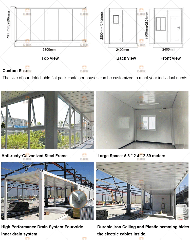 Cbox Modern Luxury Container Homes Hurricane Proof 40FT Prefab Houses