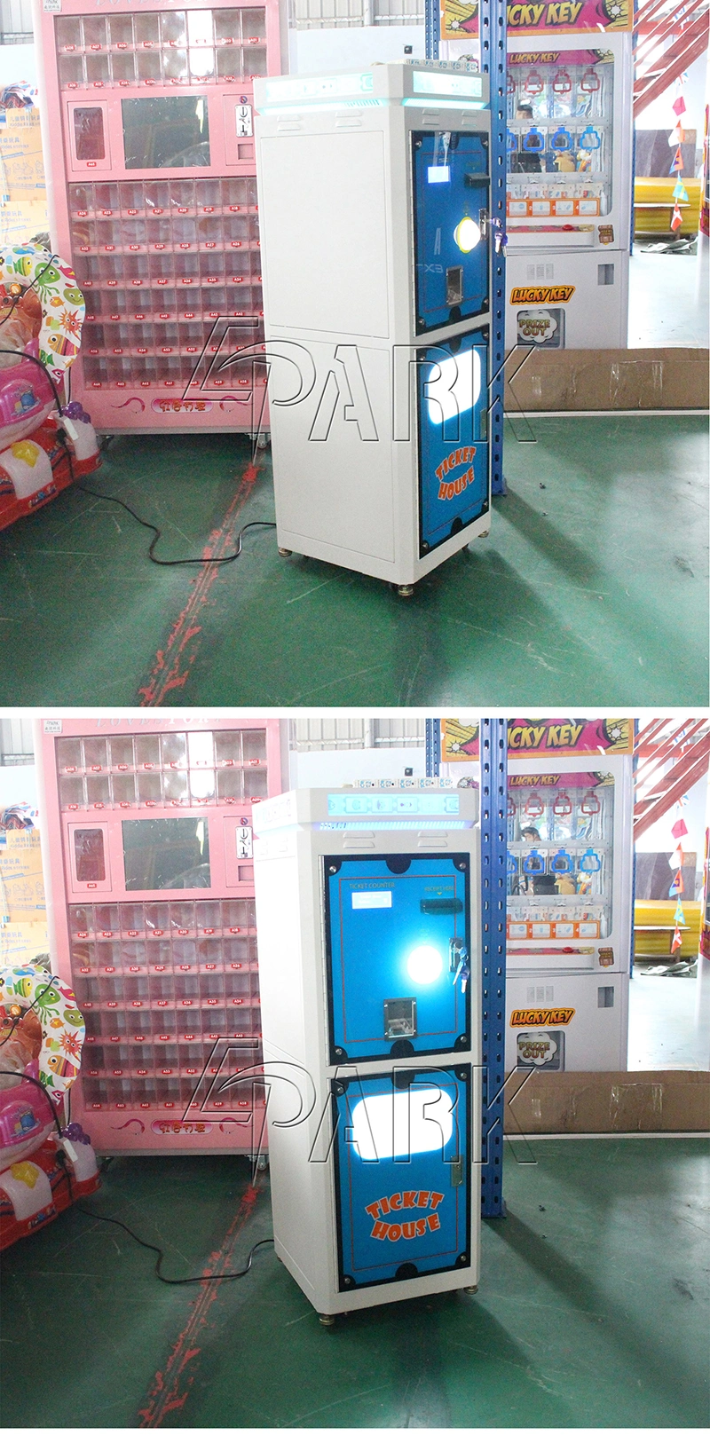 Indoor Playground Special Ticket House One Side No Scanner Ticket Machine for Sale