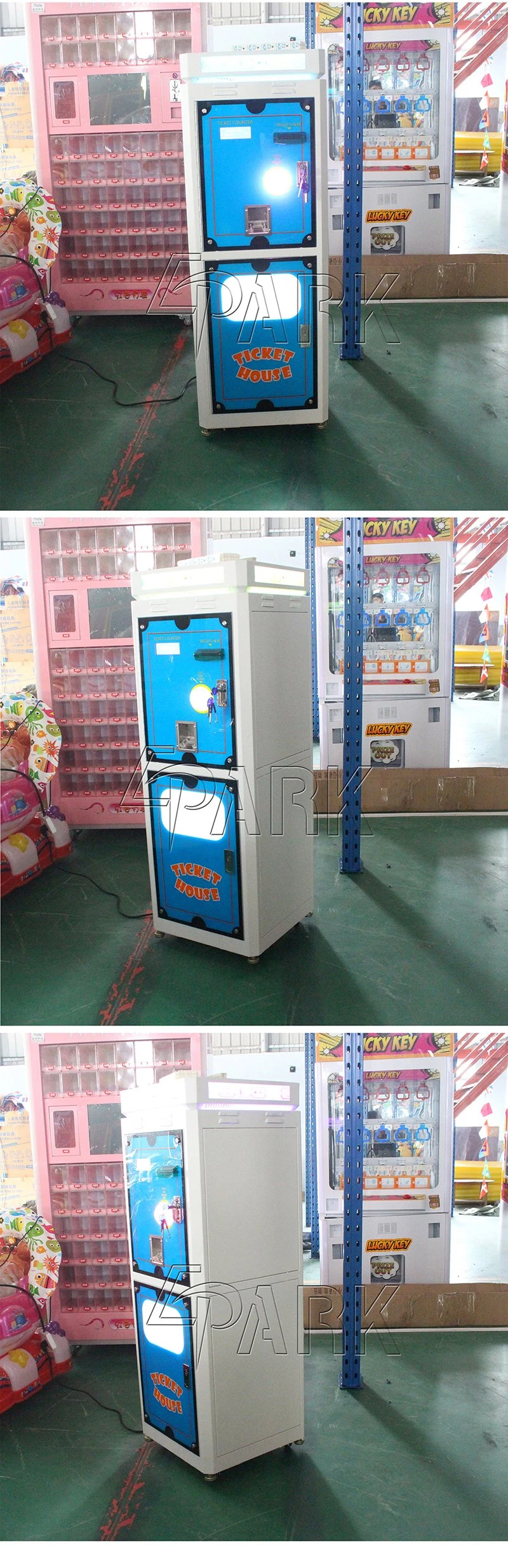 Indoor Playground Special Ticket House One Side No Scanner Ticket Machine for Sale