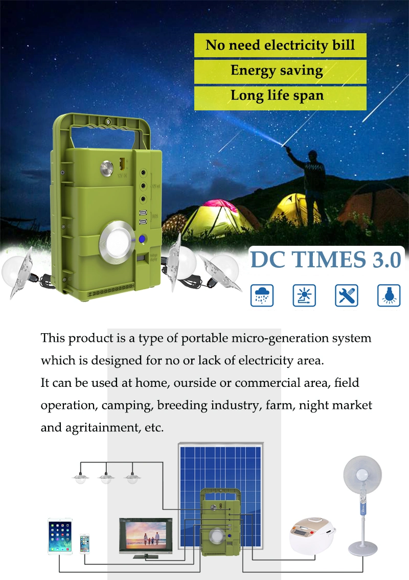 Wholesale Solar Home System Car Home Mobile Power System with AC DC Input and Output