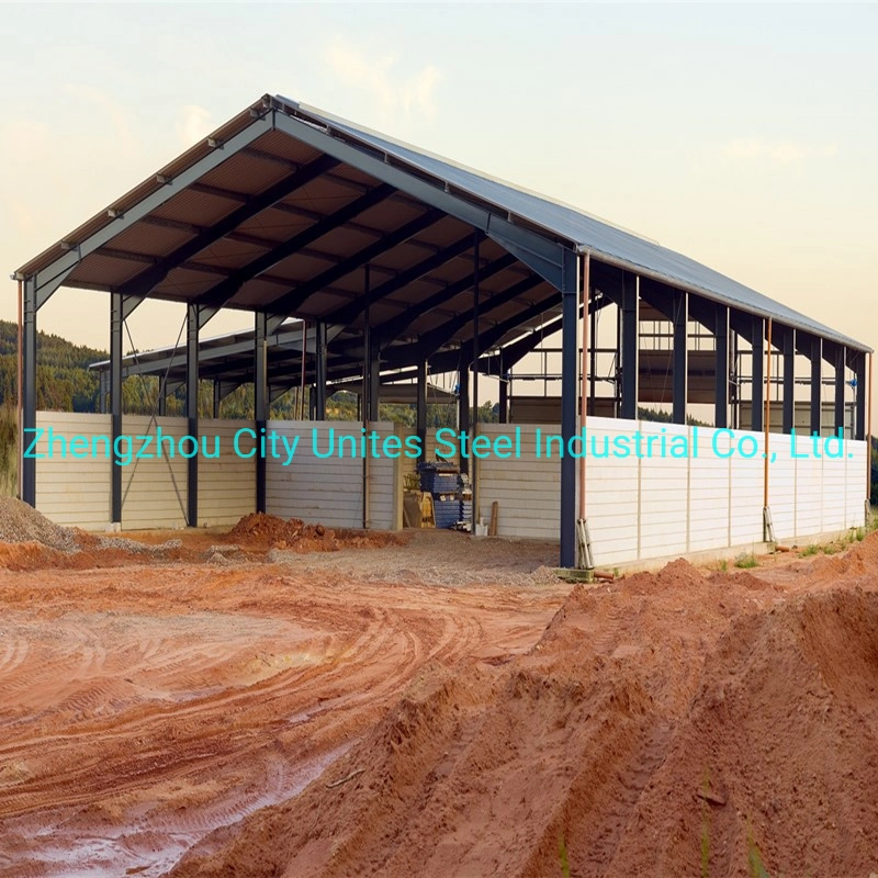 Manufacturer Metal Frame Building Free Design Prefab Steel Agriculture Barn