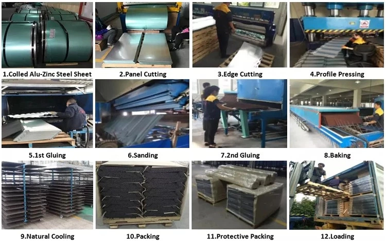 Building Roof Materials Classcial Tile Aluminum Residential Metal Roofing Stone