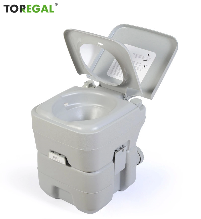 Toreal Quality Plastic Portable Toilet 20L Outdoor Flush Camping Toilet