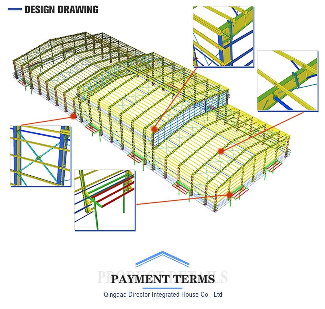Shed Warehouse Steel Structure Drawing Inflatable Hangar Tent Warehouse Steel Structure Prefabricated