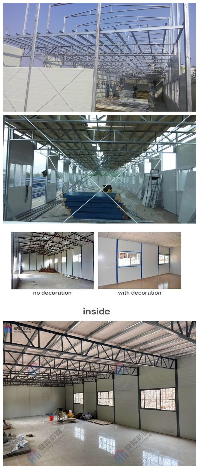 Light Steel Structure Prefab House and Prefab Warehouse Prefab Dormitory