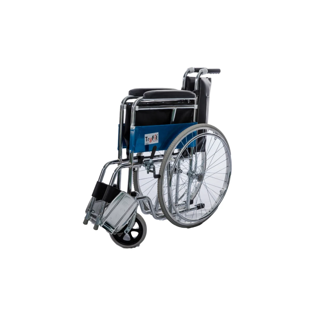 Disabilities Detachable Lightweight Portable Medical Folding Potty Wheelchair