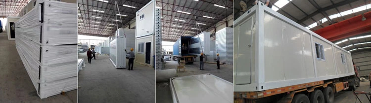 China Flat Pack Container House with Bathroom, Insulated Container House