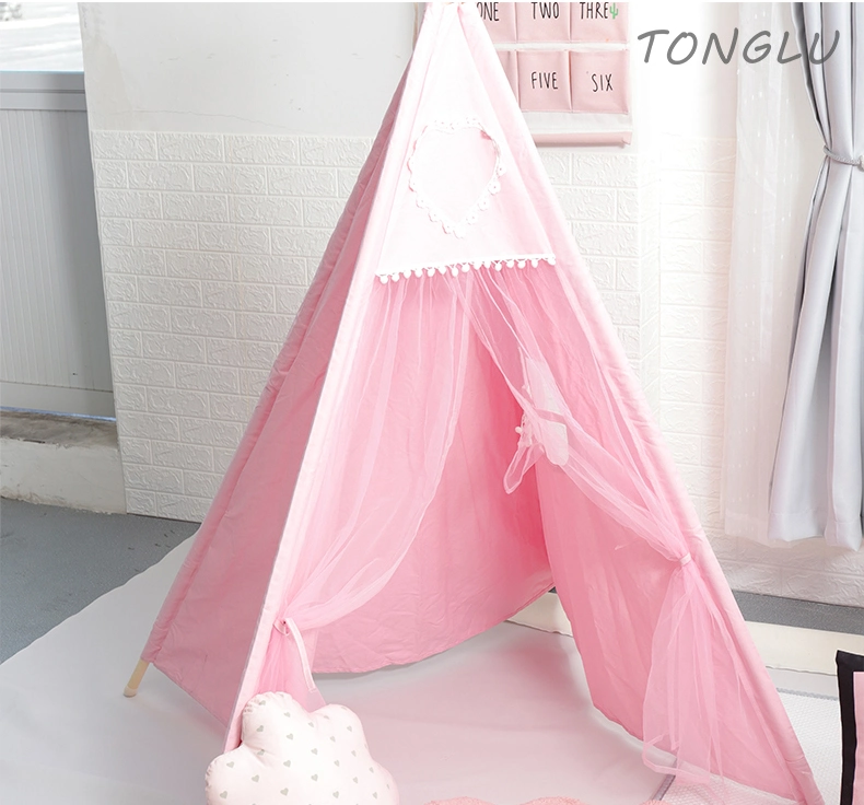 Hot Sale Children Play Tent Housetent House Foldable Teepee Outdoor Kids Tipi Tents House for Indoor