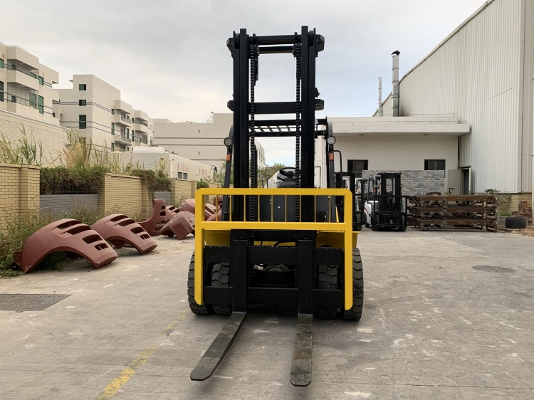 Diesel Forklift Companies 5ton 6ton 7ton Container Forklift with Triplex Mast Optional