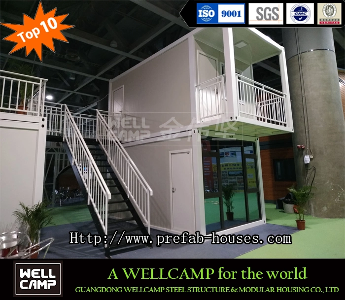 Wellcamp Luxury Prefab Two Floor Flat Pack Container Villa Container Home