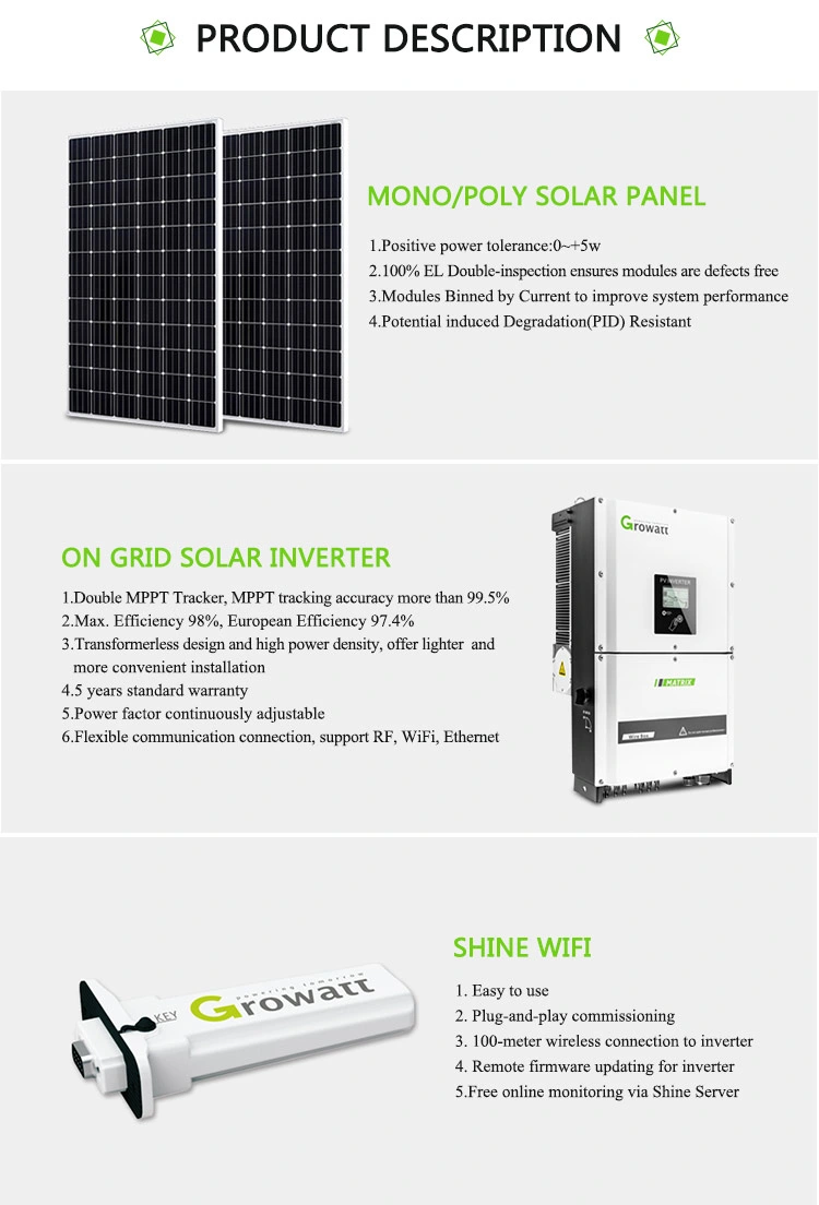 Solar Panel Home System Power Grid Tie 40kw Solar Power Container Home
