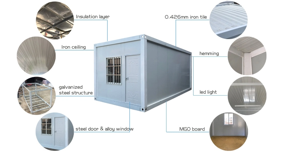 Container Office Readymade House, Small Lowes Prefab Kits Garden Room, Prefab Malaysia Container Fast Food Kiosk