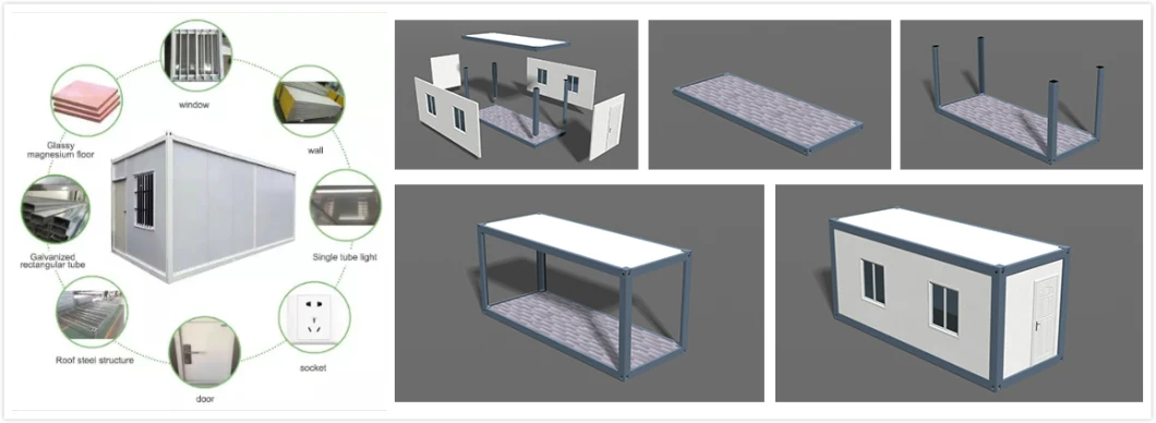 Hot Sale Sandwich Panel Container House Mobile Homes Prefabricated Building Prefab House Philippines