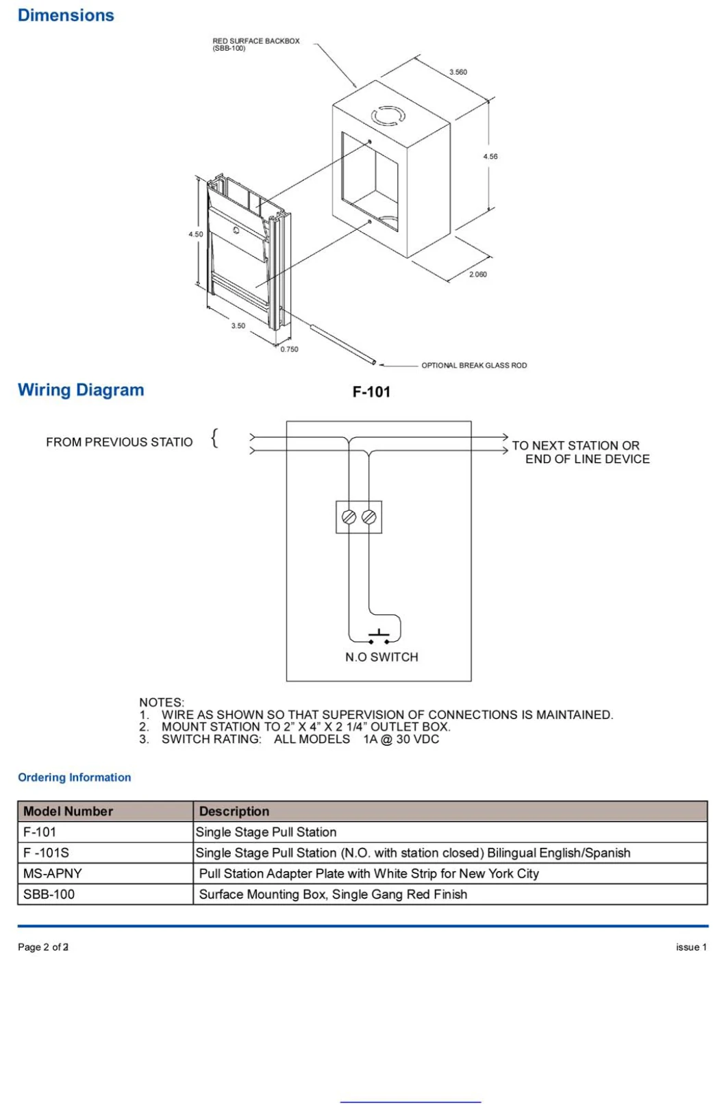 Conventional Fire Alarm Manual Call Point Fire Pull Station
