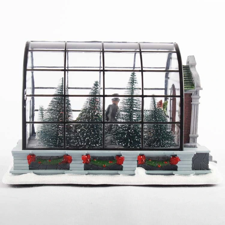 2020 Popular Home Decor Color LED Acrylic Musical Christmas Tree Forest Village House for Gift