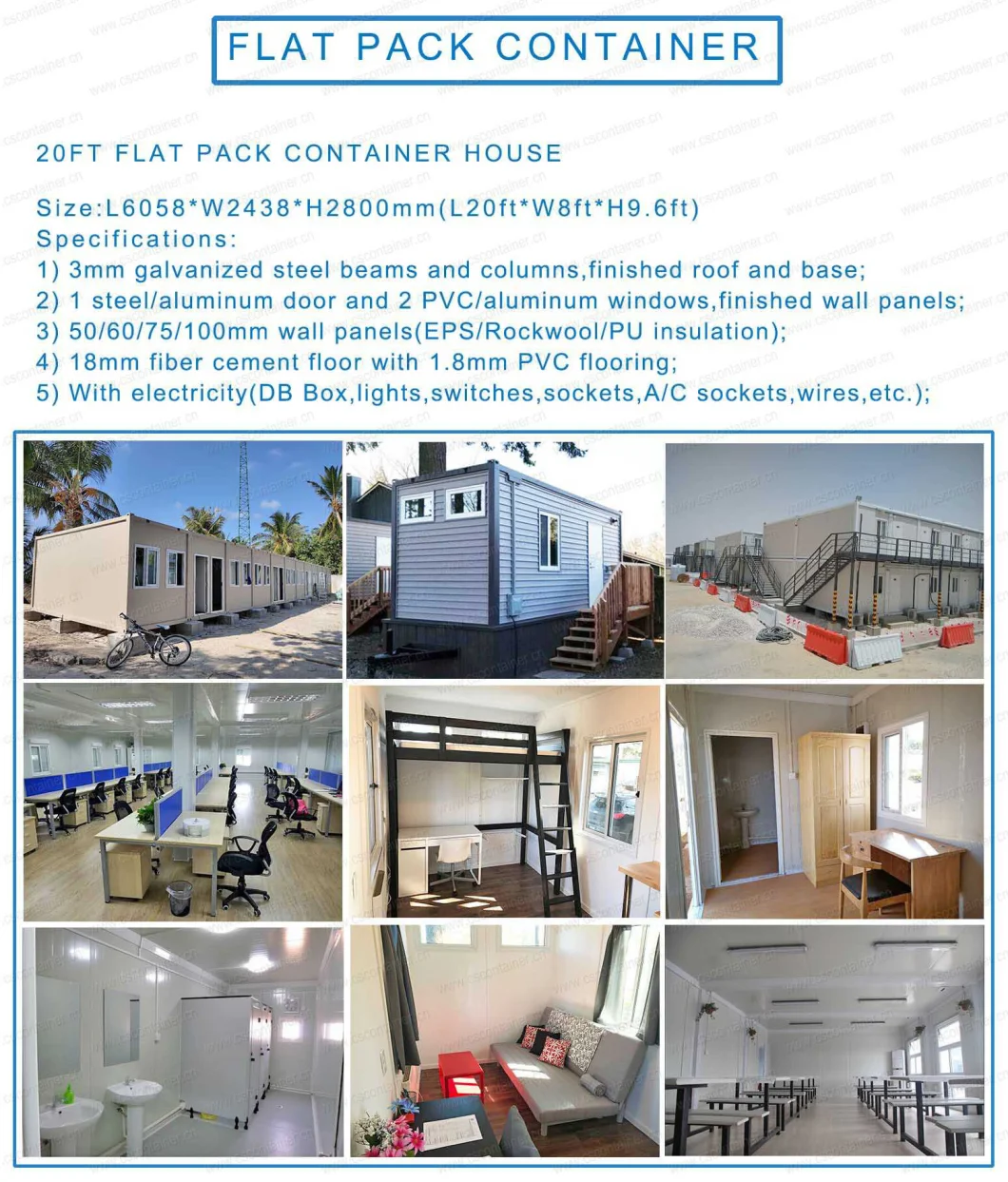Flat Pack Accommodaion Container House