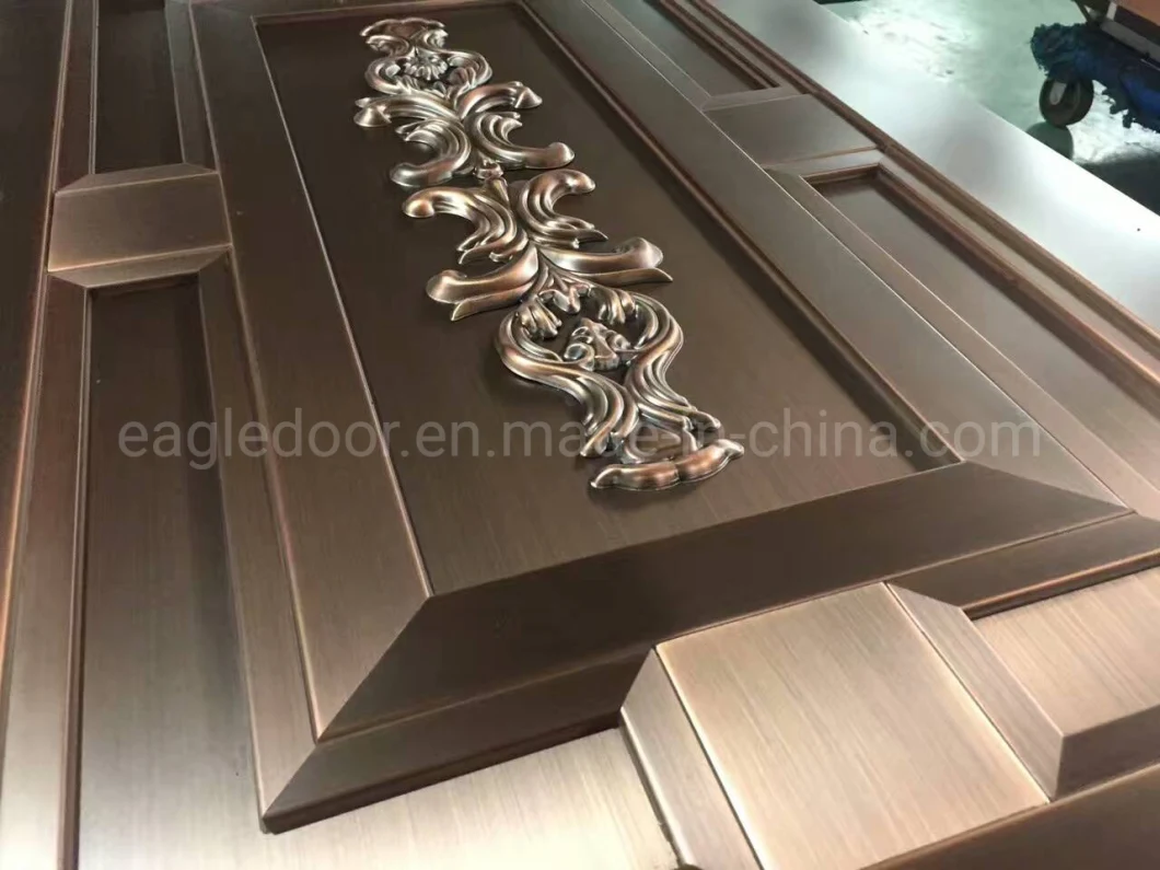 China Villa Exterior Main Door Copper Entry Doors Residential Glass Doors Design