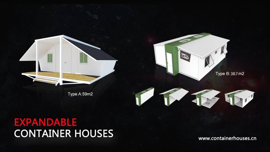 20FT Expandable Prefab House Expandable Container House