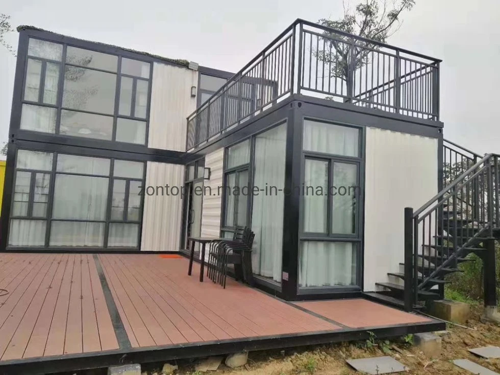 China Two Storey 3 Bedroom Luxury Living Prefab Container Homes Luxury House