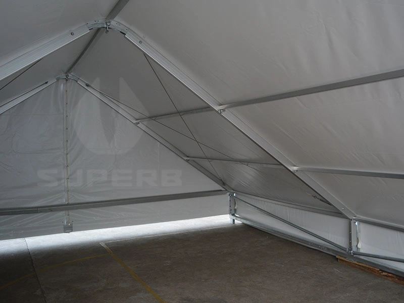 Outdoor Aluminum Frame Temporary Storage Tent Roof Shipping Container Canopy Shelter