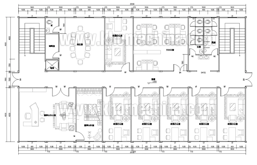 Flat Pack Modular Portable Office Building