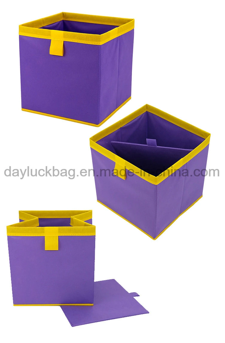Fabric Decorative Living Box Home Foldable Clothes Storage Box Organizer