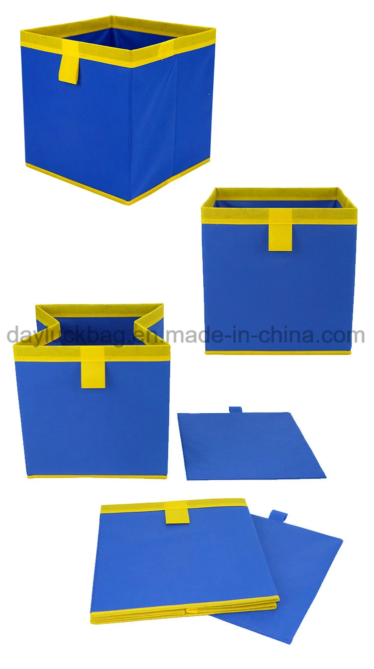 Fabric Decorative Living Box Home Foldable Clothes Storage Box Organizer