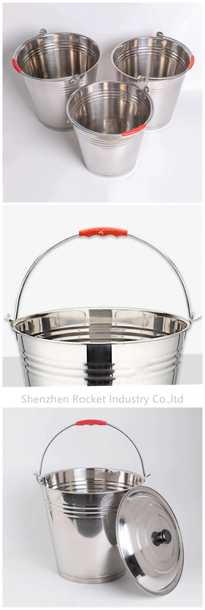 12/14/16/20 Liters Stainless Steel Metal Ice Bucket