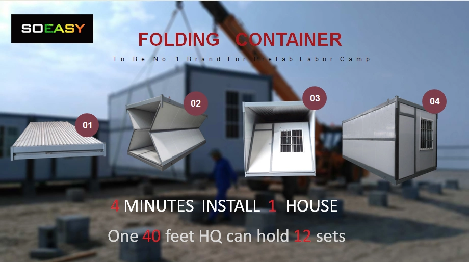 High Quality Modular Prefab Foldable Home 20 FT Folding Container House