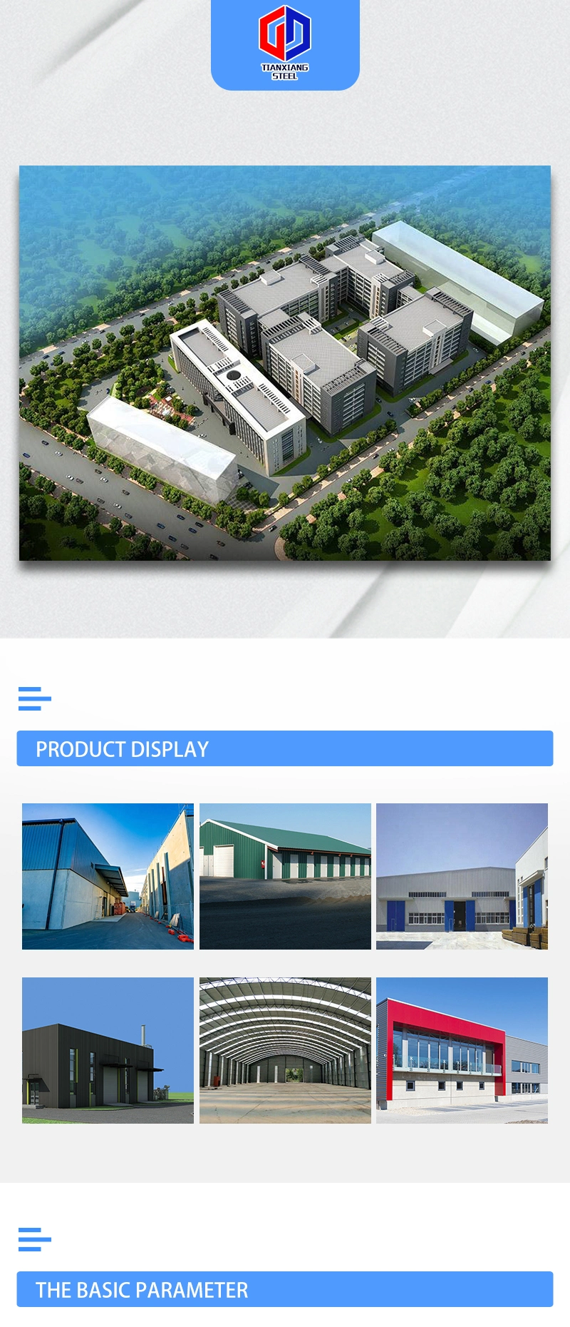 Large Span Steel Space Frame Structure Warehouse Prefabricated Warehouse Steel Structure Assembly Warehouse