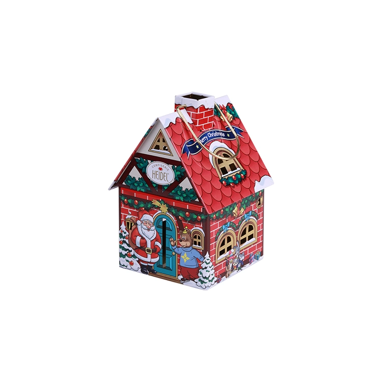 Christmas Gift House Stereo 2020 New Design Christmas Gift Stereo House House Tin Box for Decoration